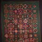LARGE LOG CABIN QUILT, c. 1905