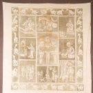 CHILDS FAIRY TALE BLOCK PRINT PANEL, c. 1900