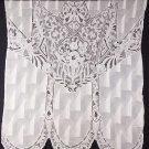 TWO ART DECO LACE CURTAIN PANELS, c. 1920