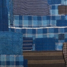 TWO INDIGO KOUSHI PATCHWORK CLOTHS, JAPAN, LATE 19th C.