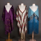 THREE LADIES SILK EVENING SHAWLS, 1880-1910
