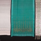 THREE EMBROIDERED SILK SHAWLS, MID 19TH C