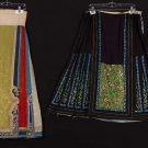 TWO EMBROIDERED SILK SKIRTS, CHINA, 1880-1920