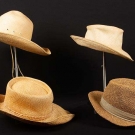 FOUR KATHARINE HEPBURN STRAW HATS