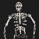 DAVID MANDEL HUGE SKELETON BROOCH