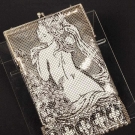 WHITING &amp; DAVIS NUDE PORTRAIT PURSE, 1960-1980