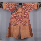 CINNAMON SILK GAUZE NINE DRAGON ROBE, CHINA