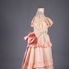 CREAM &amp; PINK TEA GOWN, 1890s