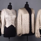 FOUR LAME EVENING TOPS, 1930-1940s