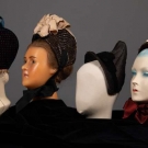 FOUR LADIES BONNETS, 1870-1880s