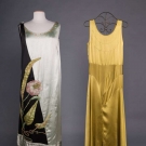 TWO SILK EVENING GOWNS, 1920-1930s