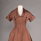 CHRISTIAN DIOR SILK PARTY DRESS, NEW YORK, 1950s