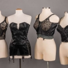 FOUR BLACK LINGERIE FOUNDATIONS, 1950s