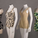 FOUR ONE PIECE BATHING SUITS, 1960s