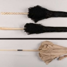 ONE WALKING STICK &amp; 3 PARASOLS, 1840-1890