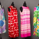 FOUR B.H. WRAGGE SILK DRESSES, 1960-1970