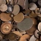 LARGE LOT  METAL MILITARY &amp; LIVERY BUTTONS, 19TH C