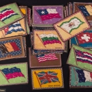 SWEET CAPORAL PROMOTIONAL CIGARETTE FLAGS, c. 1910