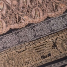 METALLIC LACE DRESS PANELS &amp; YARDAGE, 1900-1930