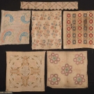 SIX EMBROIDERED FRAGMENTS, MIDDLE EAST, 19TH C