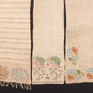 THREE EMBROIDERED COTTON SCARVES, TURKEY, c. 1900