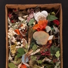 GROUP OF SILK &amp; VELVET FLOWERS, MID 20TH C