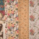 FLORAL PRINTED CHINTZ &amp; LINEN FABRICS, 1920-1950