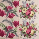 2 DESIGNS OF PRINTED COTTON YARDAGE, 1930s &amp; 1940s