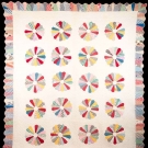 PIECED &amp; APPLIQUED QUILT, OHIO, 1934