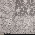 PAIR TAMBOUR LACE CURTAINS, EARLY 20TH C