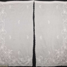 THREE PAIR TAMBOUR CURTAIN PANELS, 1920-1940