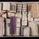 GROUP OF BROCADE RIBBONS &amp; TRIMS, 1930-1960