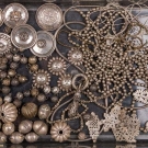 SILVER BUTTONS &amp; BEADS, CENTRAL ASIA &amp; TIBET