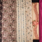 TEN PIECES SILK YARDAGE, 1850-1930