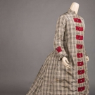 AT HOME BUSTLE DRESS, c. 1870