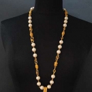 CHANEL NECKLACE &amp; EARRING SET, 1980s