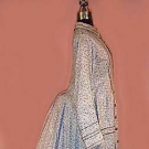 BROWN &amp; CREAM CALICO WRAPPER, 1875-1885