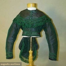 EMERALD GREEN CIVIL WAR BODICE &amp; BELT