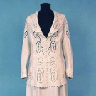 FANCY CUTWORK LINEN WALKING SUIT, 1909