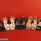 5 PAIR SUZANNE ANCEL PARIS SHOES, MID 20th C