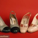 2 PAIR SUZANNE ANCEL PARIS SHOES, MID 20th C