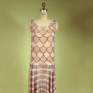 ALLOVER BEADED PINK GOWN, 1920s