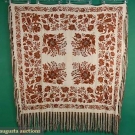 EMBROIDERED EXPORT SHAWL, c. 1900