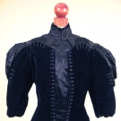 VELVET &amp; SOUTACHE JACKET, c. 1900
