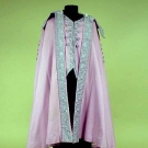 SILVER &amp; LILAC EVENING WRAP, AUSTRIA, c. 1905