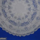 LARGE FIGURAL ITALIAN LACE ROUND, c. 1910