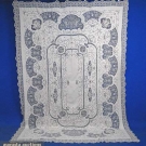 ITALIAN LINEN &amp; LACE TABLECLOTH, EARLY 20th C