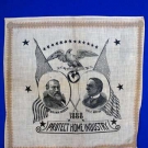 HARRISON &amp; MORTON CAMPAIGN BANDANA, 1888