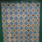 8 POINTED STAR &amp; BLOCK QUILT, MID 19th C