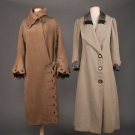 TWO WOOL DAY COATS, 1915-1920